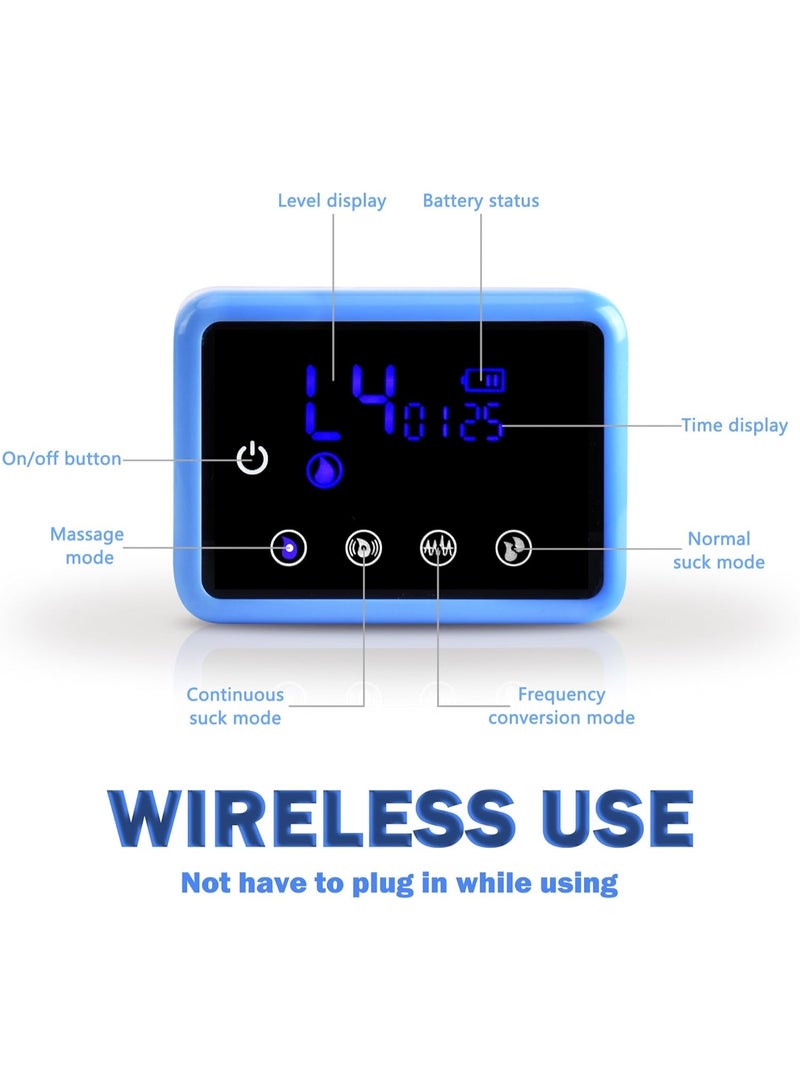 Bellababy Electric Breast Pump Double, 4 Modes & 9 Levels Efficient Suction, Touch Control LED Timer Display Rechargeable, Comes with 21mm, 24mm, 27mm Flanges, Clips and Milk Storage Bags - Image 4